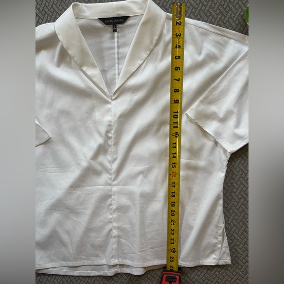 Ming Wang Classic White Women's Tunic. Large - Picture 5 of 6